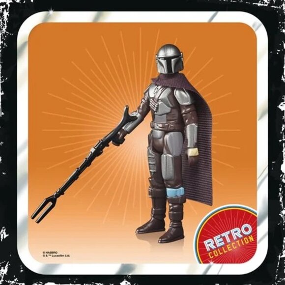 STAR WARS THE RETRO COLLECTION THE MANDALORIAN (BESKAR) 3 3/4" - Picture 2 of 6